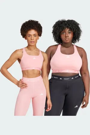 adidas Womens TECHFIT Medium-Support Bra - Recycled Material - Size XS (C-D)