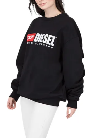 Diesel F ARAP Womens Sweatshirts Crew Neck Oversized Classic Pullover Sweaters - Cotton - Size X-Small