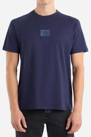 Umbro Mens Layered Box Logo T-Shirt (Peacoat) - Cotton - Size 2XL