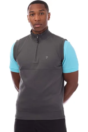 Farah Mens Clint Midlayer Gilet in Cotton - Size X-Large
