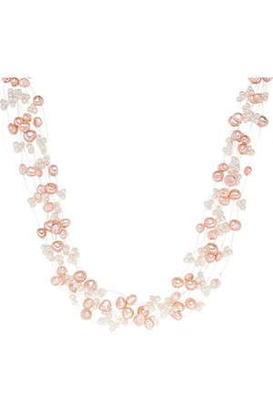 Valero Pearls Womens Fresh Water Cultured Pearl Necklace - Sterling Silver - One Size