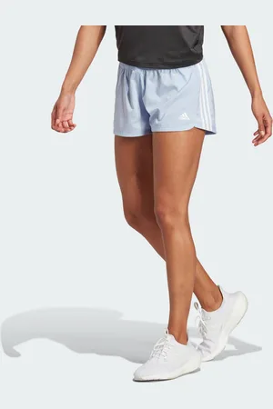 adidas Womens Pacer 3-Stripes Woven Shorts - Recycled Material - Size Small