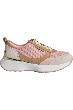 Michael Kors Womens Flynn Mesh and Leather Sneakers 43F3FYFS1D for Women - - Size UK 7