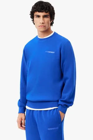 Lacoste Mens Piqué Badge Accent Sweatshirt in Cotton - Size X-Small