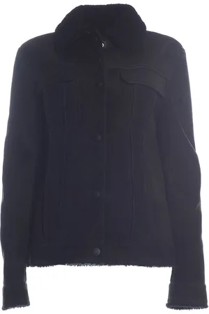 Bally Womens Lamb Suede Coat in - Size 10 UK