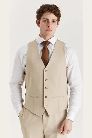 PAUL ANDREW Mens Lightweight Summer Wedding Party Waistcoat - Size 34 (Chest)