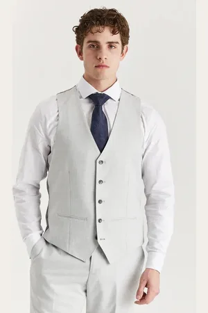 PAUL ANDREW Mens Lightweight Summer Wedding Party Waistcoat - Size 46 (Chest)