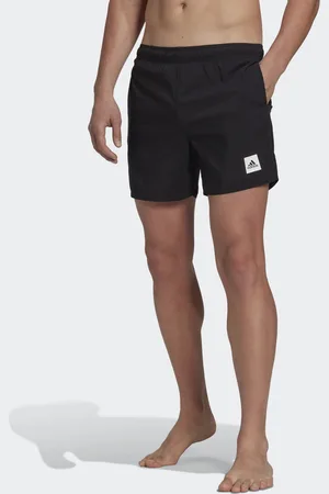 adidas Mens Short Length Solid Swim Shorts - Recycled Material - Size Large