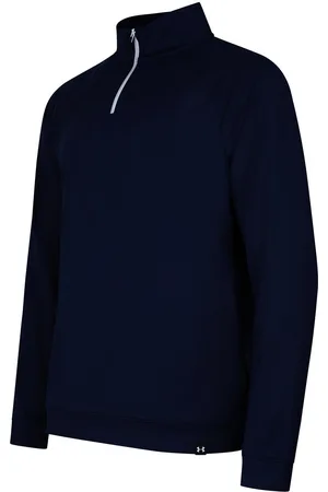 Under Armour Mens Quarter Zip Fleece Top (Midnight Navy) - - Size X-Large