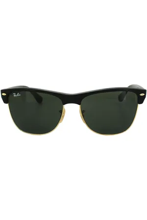 Ray-Ban Oval Unisex Demi Shiny Green Sunglasses - One Size