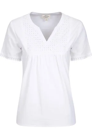 Mountain Warehouse Womens/Ladies Paris Embroidered Top Cotton - Size 12 UK