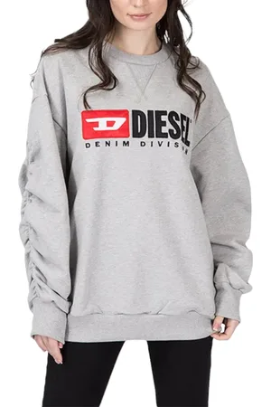 Diesel F ARAP Womens Sweatshirts Crew Neck Oversized Classic Pullover Sweaters - Cotton - Size X-Small
