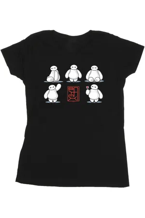 Disney Womens/Ladies Big Hero 6 Baymax Many Poses Cotton T-Shirt - Size Large