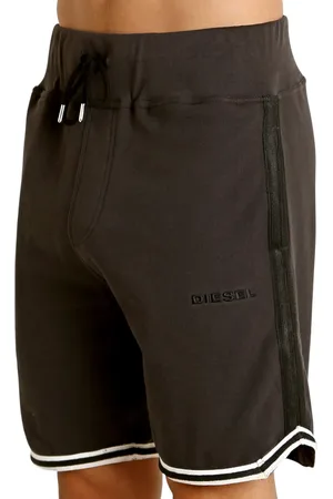 Diesel UMLB PAN Mens Fleece Shorts Gym Running Jogging Bermuda Half Pants - Cotton - Size Small