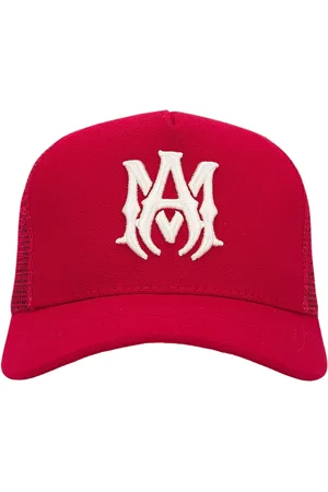 AMIRI Mens MA Logo Trucker Hat Cotton - One Size