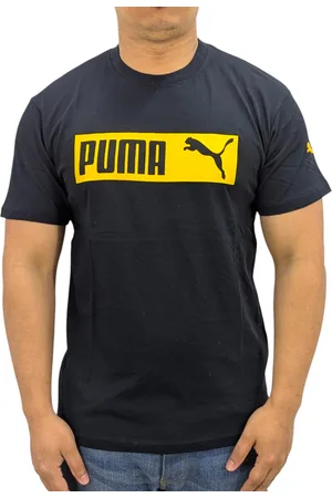 PUMA Mens Essentials Logo T Shirts Crew Neck Pullover Casual Cotton Sports Tee - - Size Large