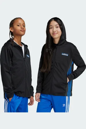 adidas Kids Unisex Adibreak Full-Zip Hoodie - Recycled Material - Size 7-8Y