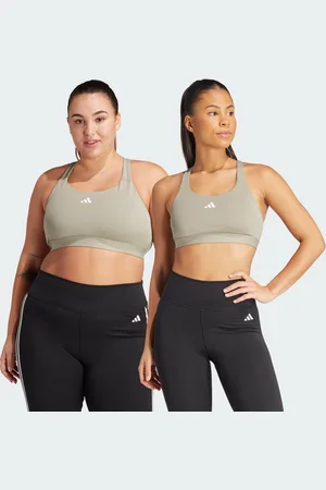 adidas Womens TLRDREACT Training High-Support Bra - Recycled Material - Size 2XS (B)