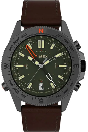 Timex Tide/temp/compass Mens Watch TW2V04000 Leather (archived) - One Size
