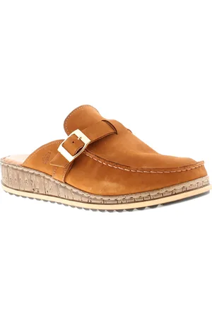 Hush Puppies Sorcha Womens Leather Wedge Sandals Nubuck - Size UK 6