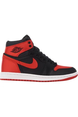 Nike Womens Air Jordan 1 Retro High OG Sain Bred Top Sneakers Leather - Size UK 8.5