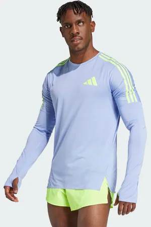 adidas Mens Adizero Promo Running Long Sleeve Tee - Recycled Material - Size Small