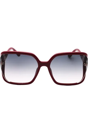 Tom Ford Womens Gradient Smoke Shiny Fuxia Framed Sunglasses - - One Size