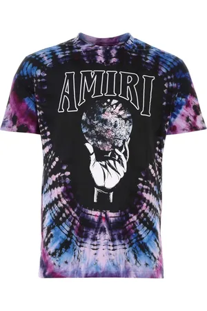 AMIRI Mens Crystal Ball SS Logo Tie-Dye T-Shirt Cotton - Size 2XL