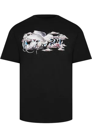 AMIRI Mens Pegasus Script Logo T-Shirt Cotton - Size Large