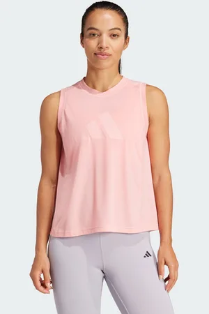 adidas Womens Train Essentials Big Logo Training Tank Top - Recycled Material - Size Large