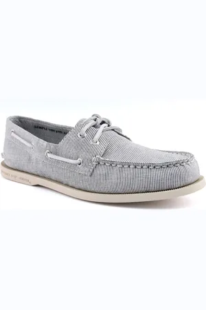 Sperry Authentic Original Cotton Mens Pinstripe Boat Shoes - - Size UK 7