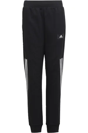 adidas Childrens Unisex Future Icons 3-Stripes Tapered-Leg Pants - Cotton - Size 13-14Y