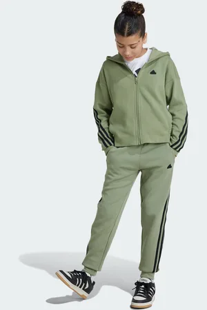 adidas Kids Unisex Future Icons 3-Stripes Cotton Pants - - Size 11-12Y