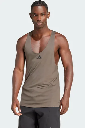 adidas Mens Workout Stringer Tank Top - Lyocell - Size X-Large