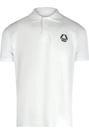 Diesel Mens Small Triangular Logo Polo Shirt Cotton - Size Medium