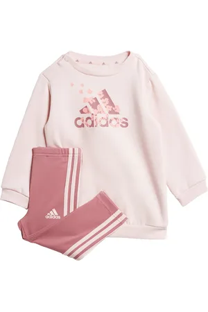 adidas Kids Unisex Essentials Allover Print Leggings Set - Cotton - Size 3-6M