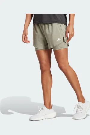 adidas Womens AEROREADY Made for Training Minimal Two-in-One Shorts - Recycled Material - Size 2XS