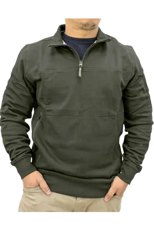 Weekend Offender Double Grove Mens Sweatshirt Pullover Funnel Neck Casual Cotton - - Size Large