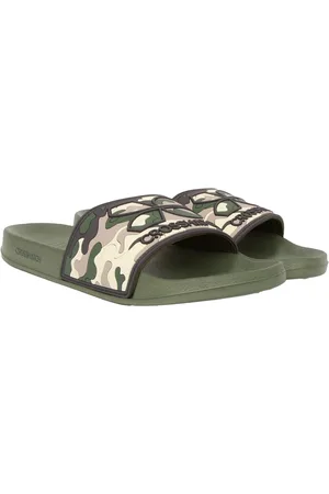 Crosshatch Mens Remorid Camo Sliders - Size UK 11