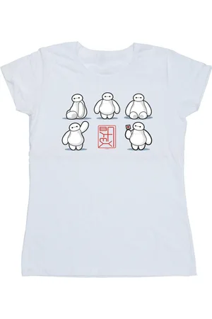 Disney Womens/Ladies Big Hero 6 Baymax Many Poses Cotton T-Shirt - Size Medium