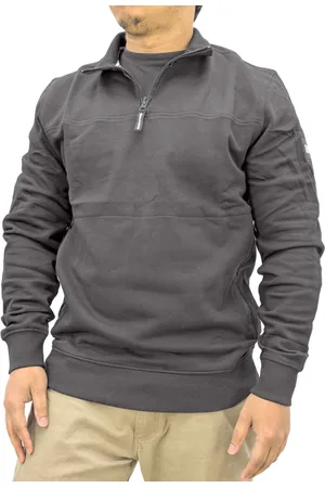 Weekend Offender Double Grove Mens Sweatshirt Pullover Funnel Neck Casual Cotton - - Size Large