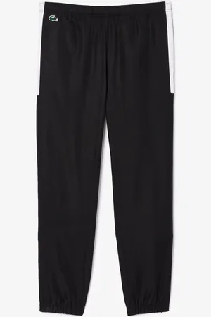 Lacoste Mens Sport Sweatpants in Black-White - Size X-Small