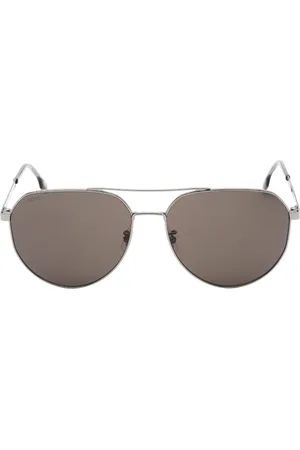 HUGO BOSS Mens Ruthenium Frame Lens Sunglasses Titanium - One Size