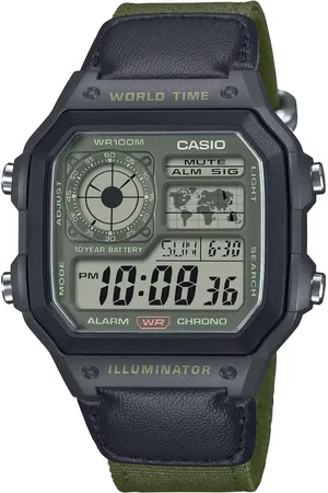 Casio Collection Mens Watch AE-1200WHUB-3AVEF Nylon - One Size