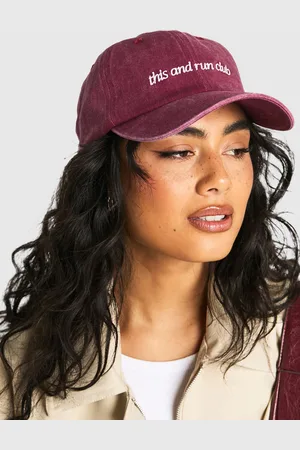 Boohoo Womens This and Run Club Washed Cap - - One Size