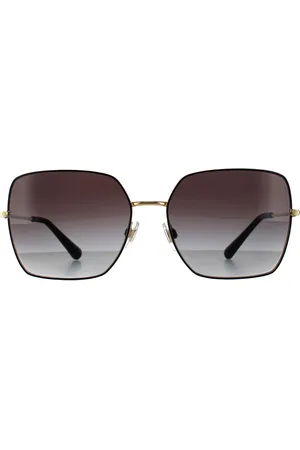 Dolce & Gabbana Square Womens Gold Grey Gradient Sunglasses Metal - One Size