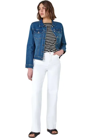 Roman Womens Cotton Blend Stretch Denim Jacket - - Size 18 UK