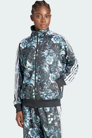 adidas Womens Flower Firebird Track Jacket - Recycled Material - Size X-Small