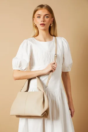 Oasis Womens Penny Faux Leather Grab Bag With Adjustable strap - - One Size