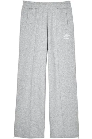 Umbro Womens/Ladies Core Straight Leg Jogging Bottoms (Grey Marl/White) - - Size Small